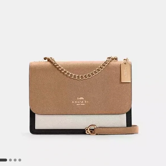 Coach Tan and Cream Crossbody Bag - Picture 1 of 5